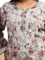 Load image into Gallery viewer, Safak Mul Chikankari Plus Size Kurti