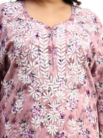 Load image into Gallery viewer, Safak Mul Chikankari Plus Size Kurti