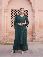 Load image into Gallery viewer, Gulfam Rose Pannel Viscose Kurti Set