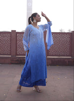 Load image into Gallery viewer, Gulfam Rose Pannel Viscose Kurti Set