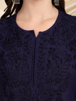 Load image into Gallery viewer, Malhar Rayon Chikankari Kurti Set