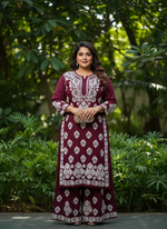 Load image into Gallery viewer, Daniya Premium Chikankari Rayon Co-ord Sets