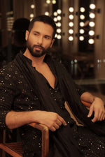 Load image into Gallery viewer, Nawab Mens Hakuba Sequence Chikankari Kurta & Pyjama Set