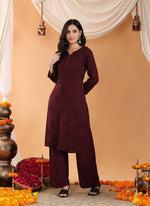 Load image into Gallery viewer, Karry Rayon Chikankari Kurti Pallazo Set