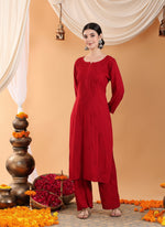 Load image into Gallery viewer, Karry Rayon Chikankari Kurti Pallazo Set