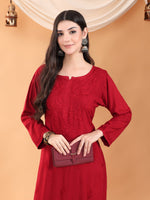 Load image into Gallery viewer, Karry Rayon Chikankari Kurti Pallazo Set