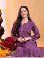 Load image into Gallery viewer, Karry Rayon Chikankari Kurti Pallazo Set