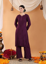 Load image into Gallery viewer, Karry Rayon Chikankari Kurti Pallazo Set