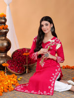 Load image into Gallery viewer, Haseena Rayon Chikankari Kurti