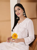 Load image into Gallery viewer, Aqsa Premium Chikankari Kurti Set