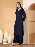 Load image into Gallery viewer, Aqsa Premium Chikankari Kurti Set