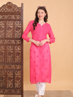 Load image into Gallery viewer, Mrunal Viscose Chikankari Kurti