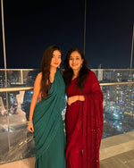 Load image into Gallery viewer, Nazm Viscose Mukaish Chikankari Saree