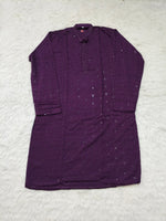 Load image into Gallery viewer, Nawab Mens Straight Machine Chikankari Kurta & Pyjama Set