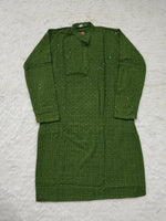 Load image into Gallery viewer, Nawab Mens Straight Machine Chikankari Kurta & Pyjama Set