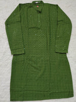 Load image into Gallery viewer, Nawab Mens Straight Machine Chikankari Kurta & Pyjama Set - The Lucknowi Chikan