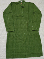 Load image into Gallery viewer, Nawab Mens Straight Machine Chikankari Kurta & Pyjama Set