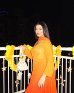 Load image into Gallery viewer, Surmai Premium Chikankari Viscose Mukaish Kurti Set