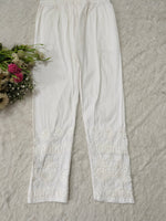 Load image into Gallery viewer, Nikhat Premium Lycra Stretchable Chikankari Pant