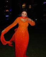 Load image into Gallery viewer, Surmai Premium Chikankari Viscose Mukaish Kurti Set