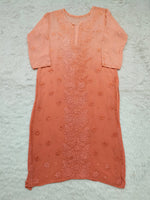 Load image into Gallery viewer, Gulposh Rose Pannel Viscose Kurti