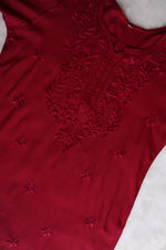 Load image into Gallery viewer, Vibha Ombre Chikankari Short Top - The Lucknowi Chikan