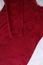 Load image into Gallery viewer, Vibha Ombre Chikankari Short Top - The Lucknowi Chikan