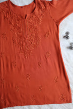 Load image into Gallery viewer, Vibha Ombre Chikankari Short Top