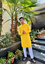 Load image into Gallery viewer, Kurta & Pyjama For Mens-The Lucknowi Chikan