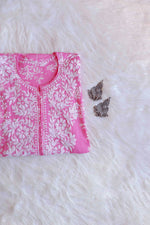 Load image into Gallery viewer, Zainab Mul Cotton Chikankari Kurti