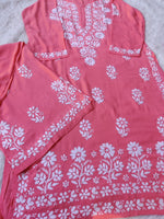 Load image into Gallery viewer, Lali Modal Chikankari Kurti Set