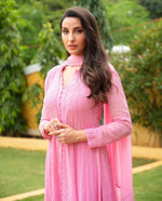 Load image into Gallery viewer, Nora Premium Chikankari Heavy Anarkali & Dupatta