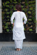 Load image into Gallery viewer, Hayat Chikankari Kurti Set