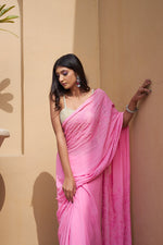 Load image into Gallery viewer, Nazm Viscose Mukaish Chikankari Saree