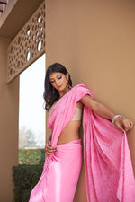 Load image into Gallery viewer, Nazm Viscose Mukaish Chikankari Saree