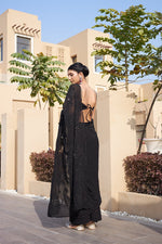 Load image into Gallery viewer, Manmohini Premium Viscose Mukaish Chikankari Saree