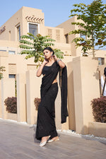 Load image into Gallery viewer, Manmohini Premium Viscose Mukaish Chikankari Saree