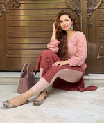 Load image into Gallery viewer, Maher Viscose 3D Work Long Chikankari Kurti