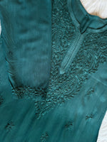 Load image into Gallery viewer, Riva Ombre Chikankari Kurti