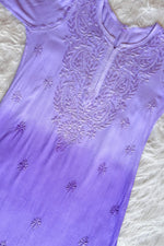 Load image into Gallery viewer, Riva Ombre Chikankari Kurti