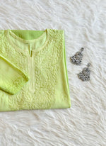 Load image into Gallery viewer, Riva Ombre Chikankari Kurti