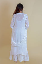 Load image into Gallery viewer, Surmai Premium Chikankari Viscose Mukaish Kurti Set