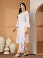 Load image into Gallery viewer, Aqsa Premium Chikankari Kurti Set