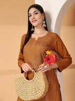 Load image into Gallery viewer, Aqsa Premium Chikankari Kurti Set