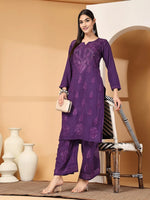 Load image into Gallery viewer, Aqsa Premium Chikankari Kurti Set