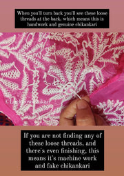 Fake vs. real Chikankari: How to spot the Difference between real & Fakedifference? - The Lucknowi Chikan 