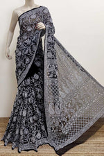 Load image into Gallery viewer, Gulzar Heavy Work Georgette Chikankari Saree
