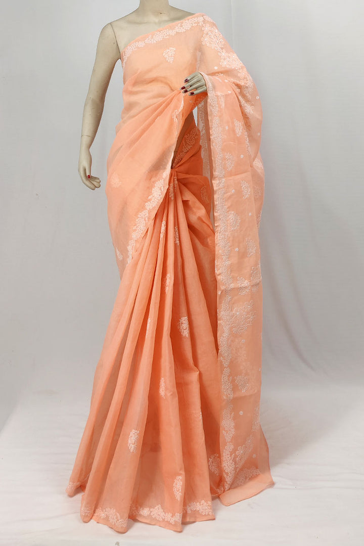 Mohini Cotton Chikankari Saree