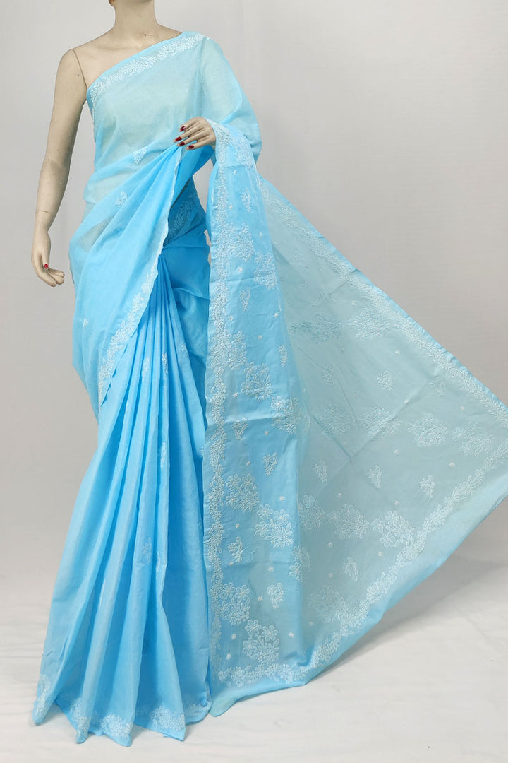 Mohini Cotton Chikankari Saree