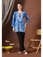 Load image into Gallery viewer, Ayesha Premium Chikankari Short Kurti - The Lucknowi Chikan 